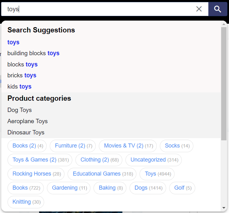 Taxonomy Search & Faceted Search