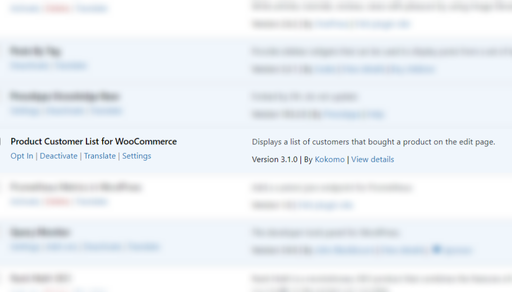 Product Customer List for WooCommerce is on our blacklist