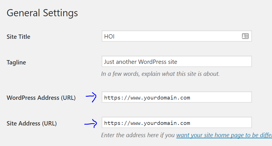 Updating your site URL from node 1 in your WordPress cluster